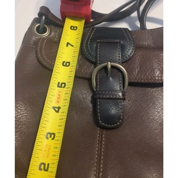 Fossil Brown Leather Crossbody Purse - Picture 10 of 11